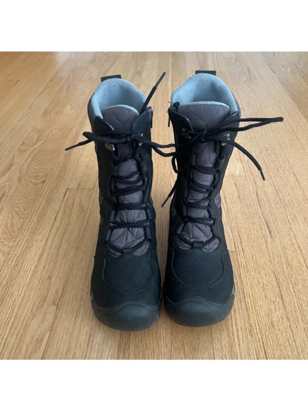Keen Women's Hoodoo III Tall Black Gray Waterproof Winter Boots Size 9 - Picture 2 of 13